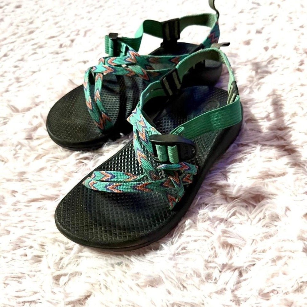 Chaco Kids ZX1 Eco Tread Geometric Gorpcore Hiking Outdoors Sporty Sandal Kids 6